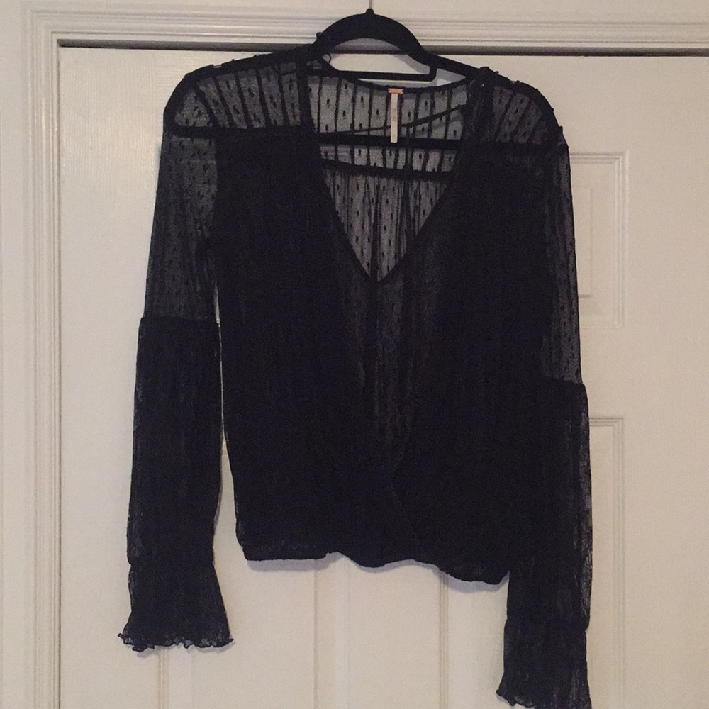 Black sheer top